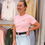 Thumbnail: Womens Pink Tee