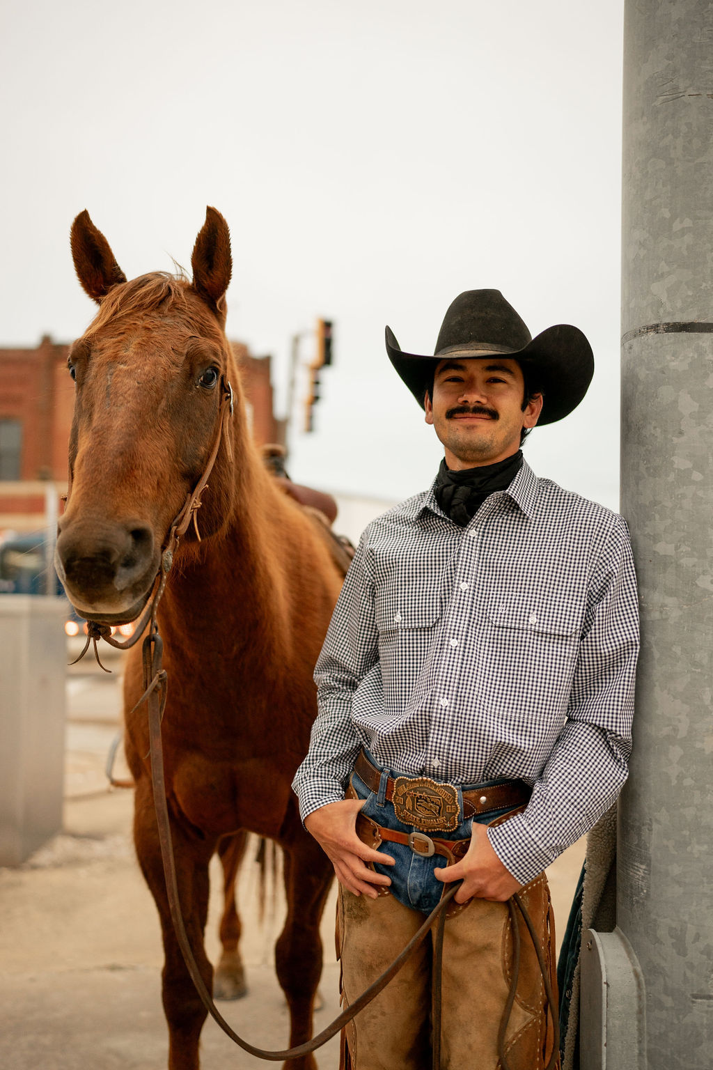 Lads Shirt - Navy Check