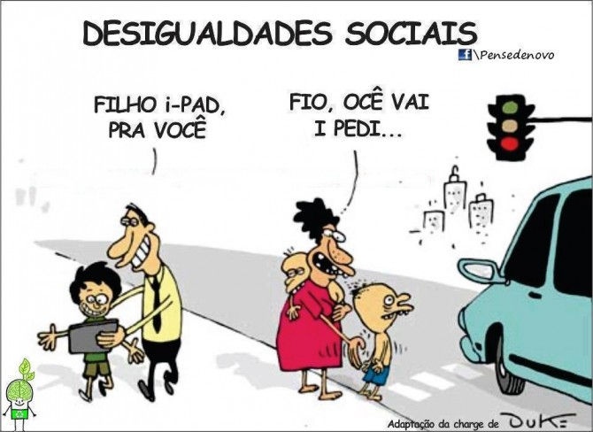Redução na desigualdade social no Brasil