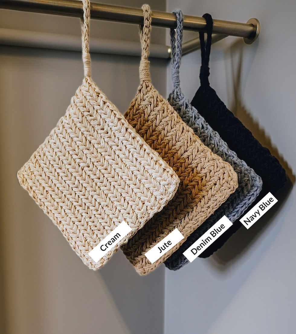 Thumbnail: Herringbone Weave Potholder set