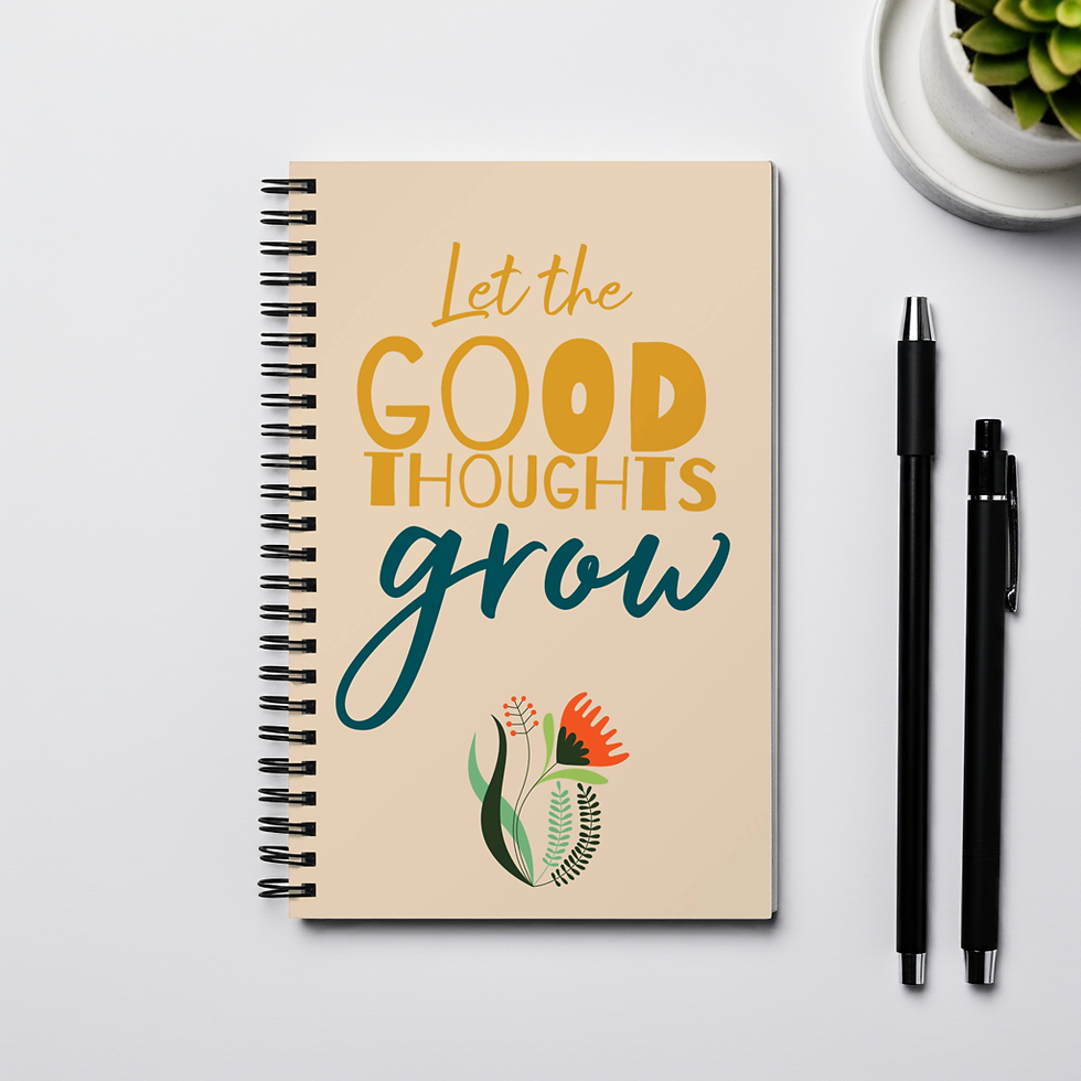 Thumbnail: Grow Good Thoughts Spiral Notebook