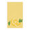 Thumbnail: Illustration of a sliced lemon with green leaves on a vibrant yellow tea towel on a white background.