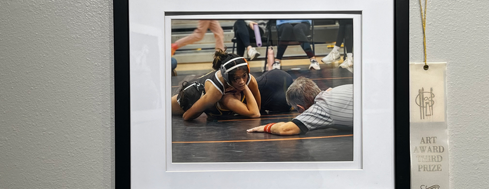 Third Place, 2-D Design: Keyrra Flowers, Wrestling