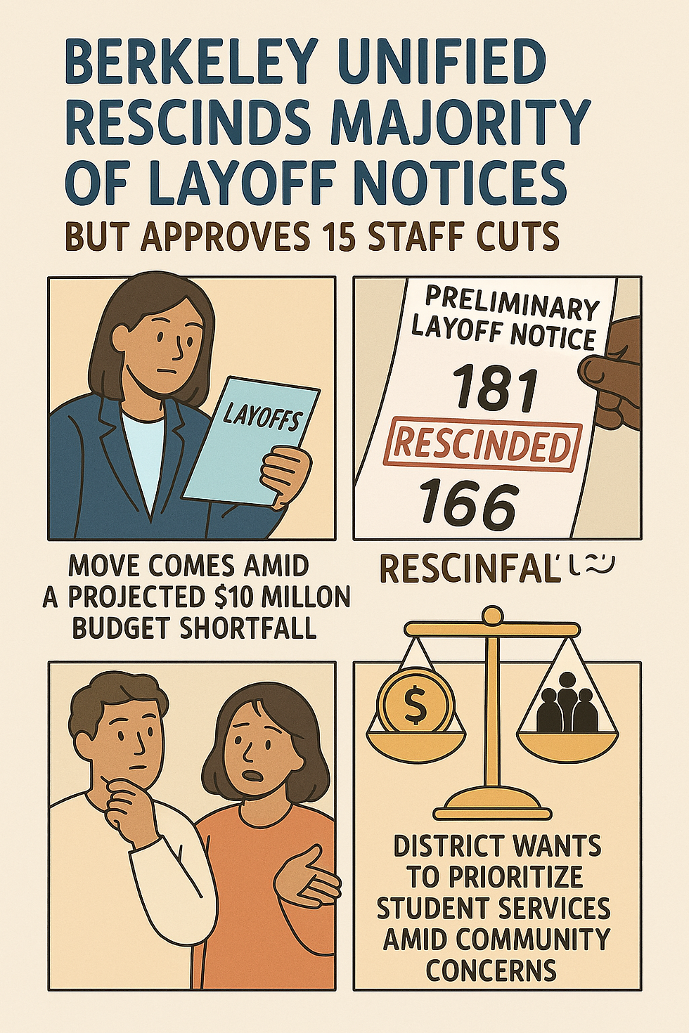 Berkeley Unified Rescinds Majority of Layoff Notices