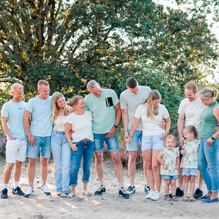 Familie fotoshoot in de heide
