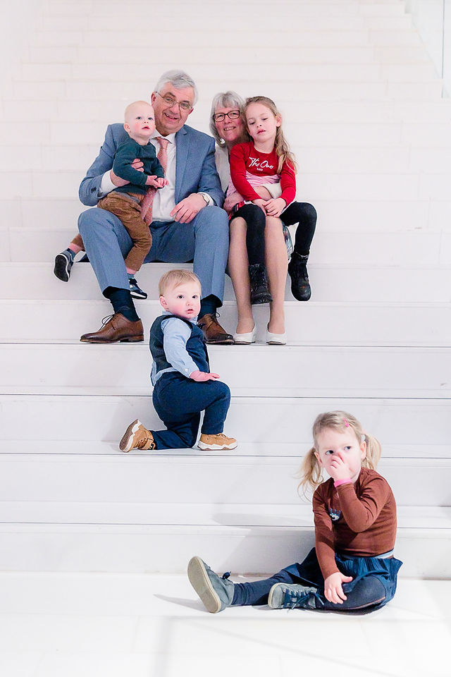 Speelse foto opa en oma