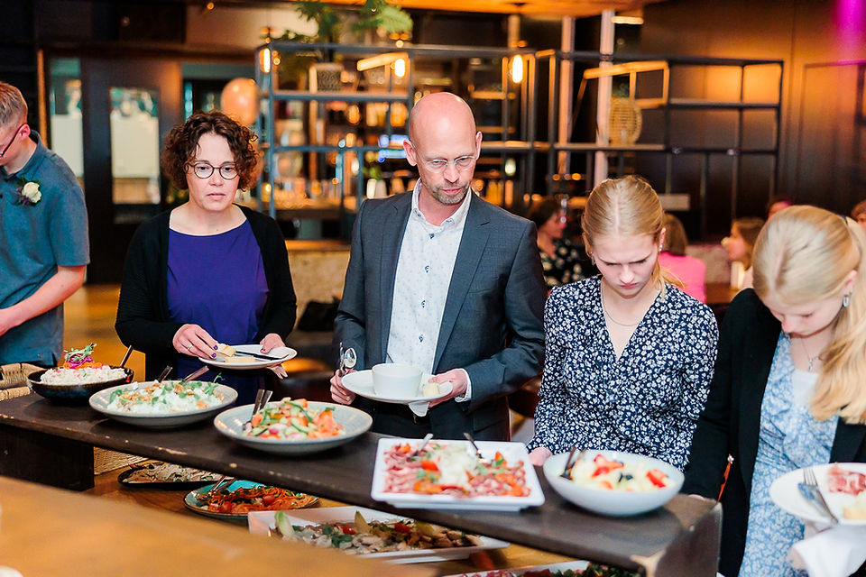 Bruiloft buffet bij Pieter Poot