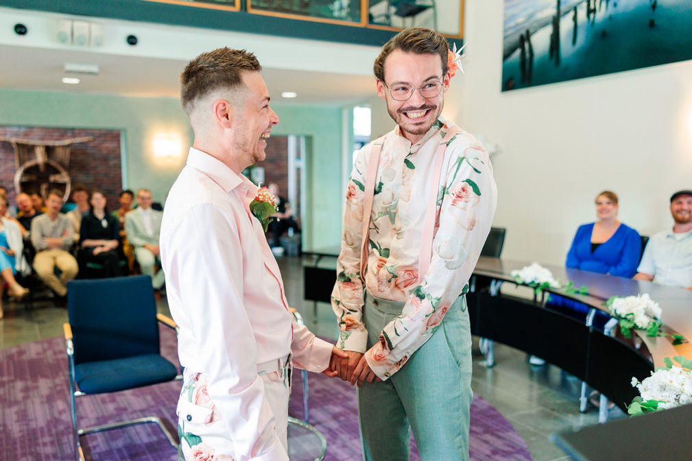 Bruiloft non binair LHBTIQ+ vriendelijke fotograaf