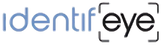 Identifeye logo with blue text on black background, Identifeye Solutions.