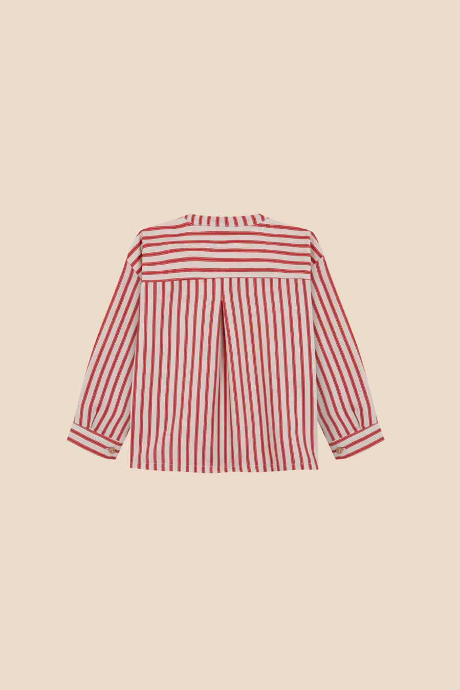 Miniatura: Camisa polera rayas rojas
