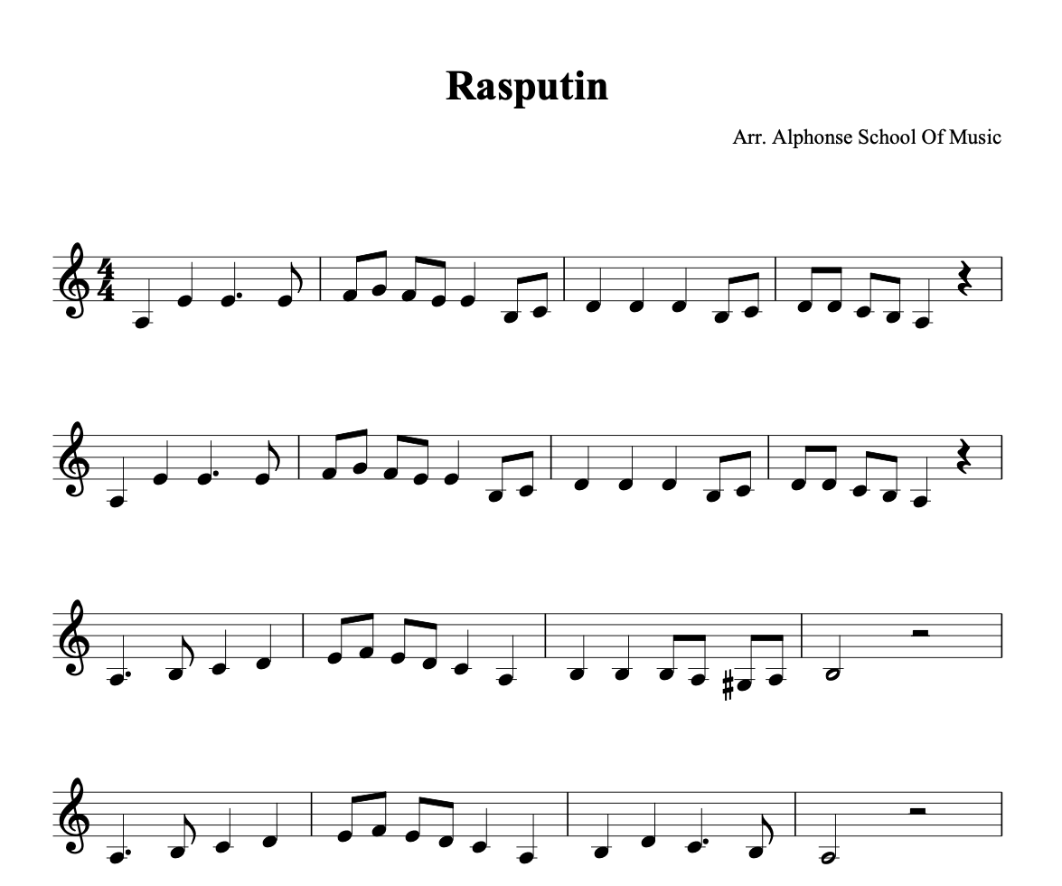 Rasputin by Boney M