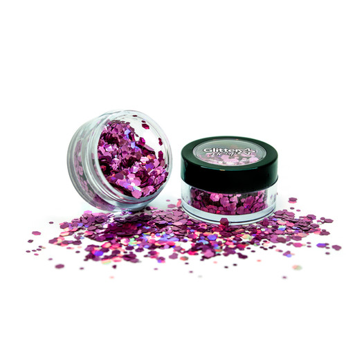 Glitter Me Up Holographic Chunky Glitter Princess Pink - festival ...