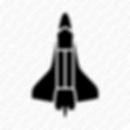 The Glitter Tree Space Shuttle glitter tattoo šabloon