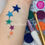 Thumbnail: Falling Stars 168 glitter tattoo šabloon