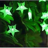 Beautiful green colour star shaped string light.