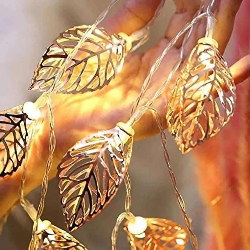 Metal leaf shaped String Light