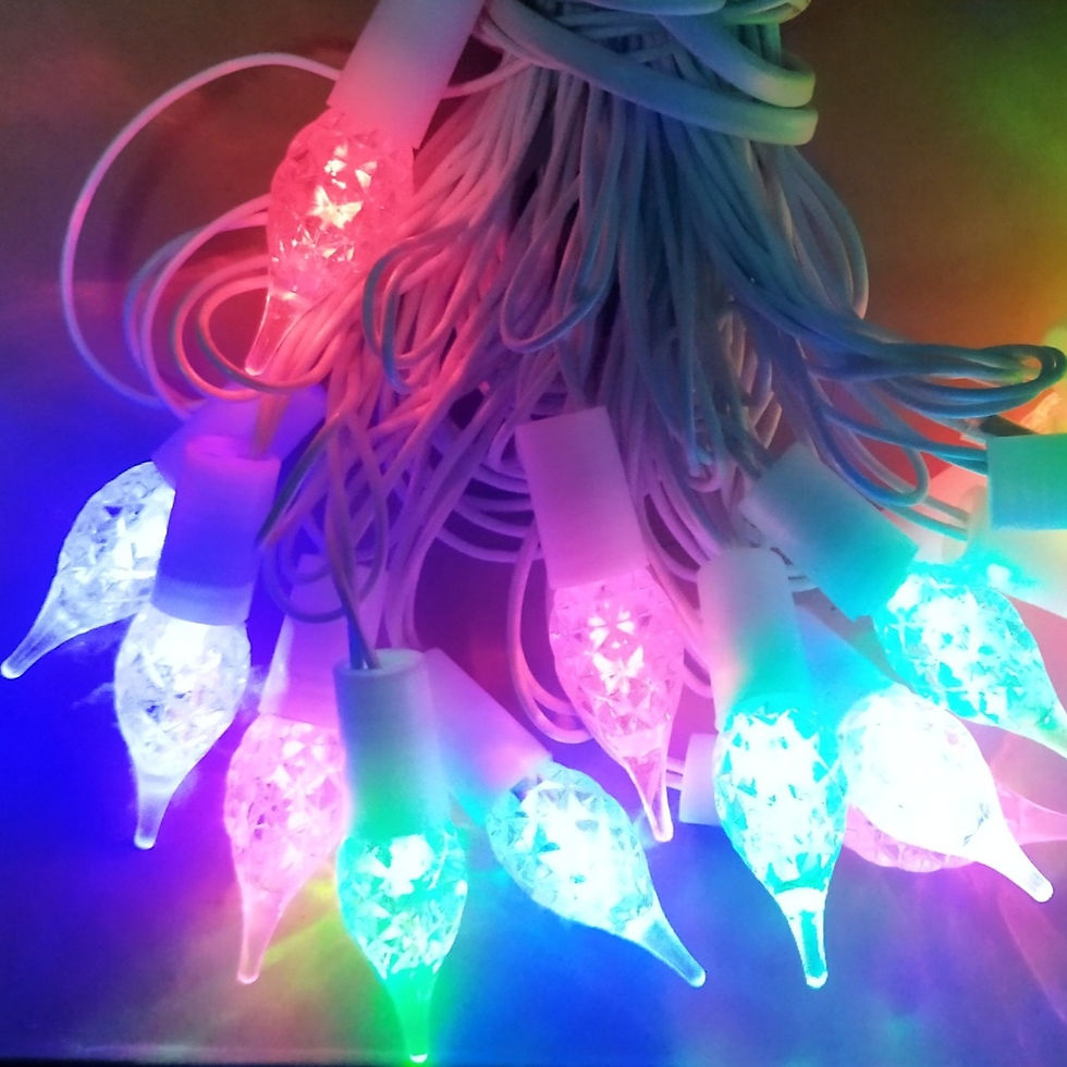 Beautiful multi colour crystal string light.