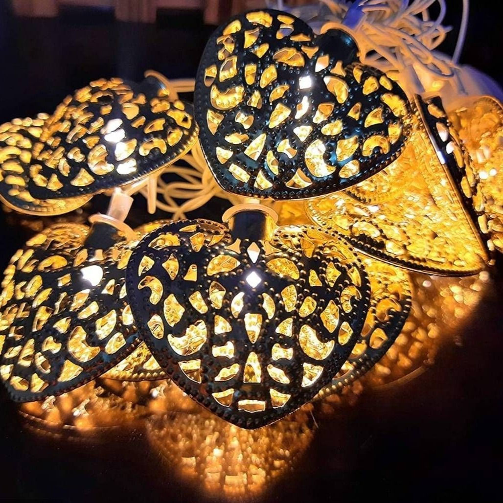 Metal Heart shaped String Light