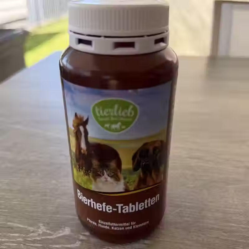 tierlieb Bierhefe-Tabletten für Hunde – B-Vitamine für Fell, Haut und Krallen