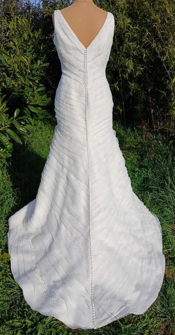 robe de mariée mariage chic occasion comme neuve très bon état métarobe vinted original trompette sirène two by rosa clara 40