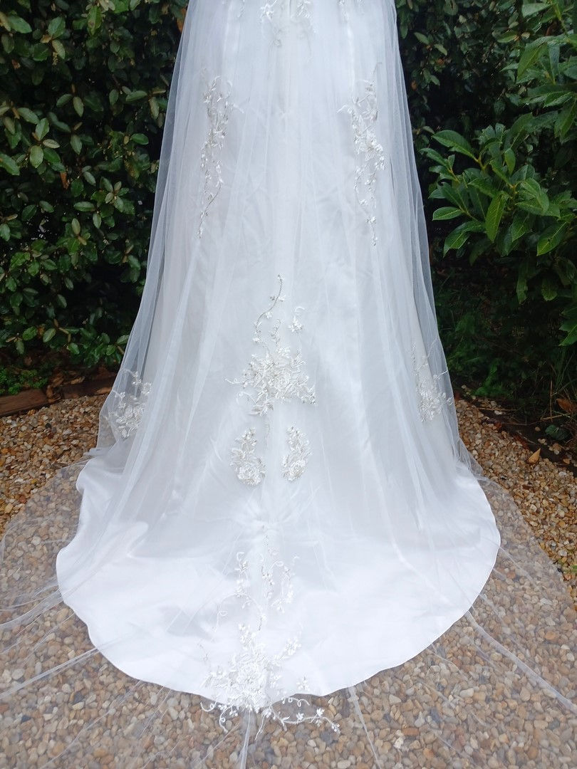 Miniature : robe de mariée mariage chic occasion comme neuve très bon état métarobe vinted original miss paris bohème empire champètre 44