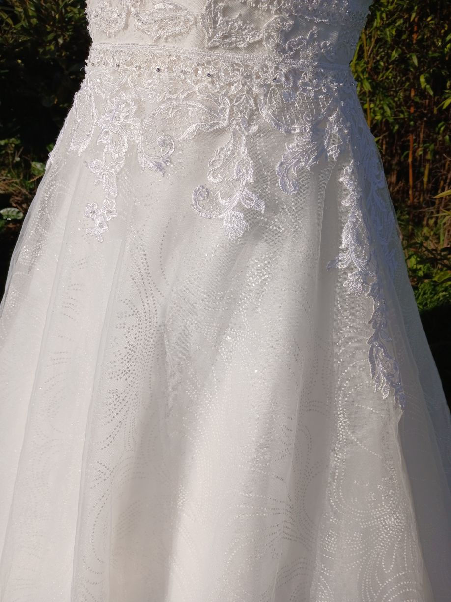 Miniature : robe de mariée mariage  comme neuve très bon état métarobe vinted original  métamuse paillette aline princesse 40 42 44