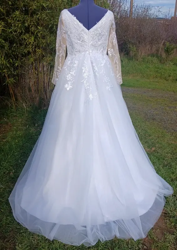 robe de mariée mariage chic occasion comme neuve métarobe vinted original princesse 44 2XL tulle