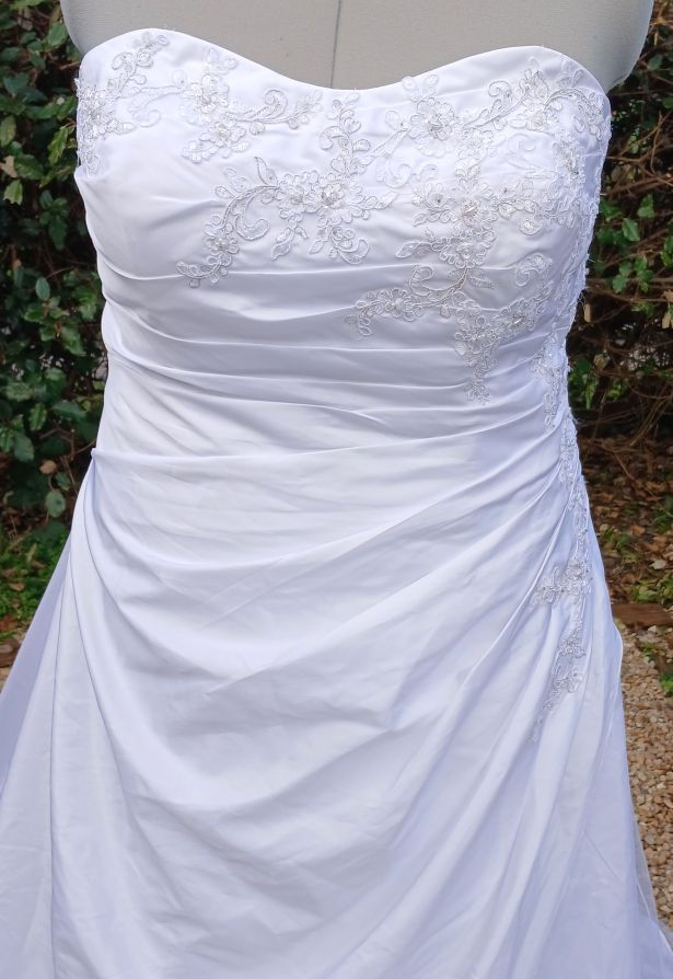Miniature : robe de mariée mariage chic occasion comme neuve très bon état métarobe vinted original  grande taille 52 54 6XL 7XL