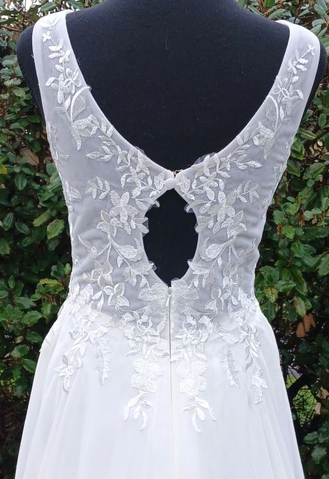 Miniature : robe de mariée mariage chic occasion comme neuve très bon état métarobe vinted original  métamuse bohème champêtre 34 36