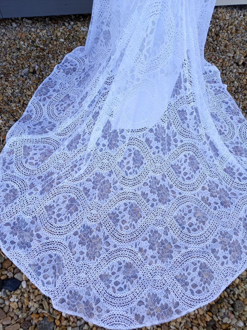 Miniature : robe de mariée mariage chic occasion neuve métarobe vinted original sirène trompette mediaval western cowboy bohème hippie