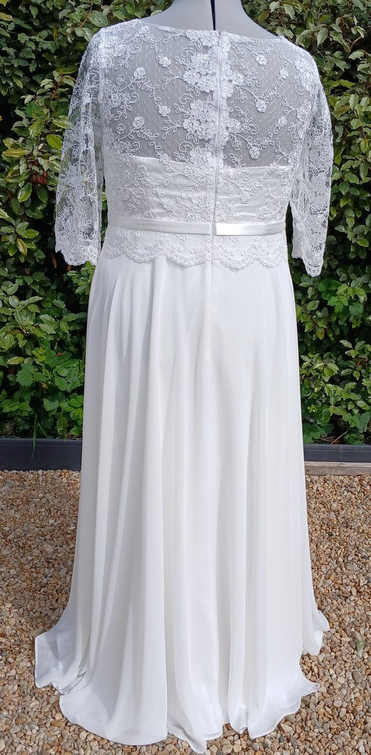 robe de mariée mariage occasion comme neuve très bon état métarobe vinted original 48 grande taille bohème fluide champètre
