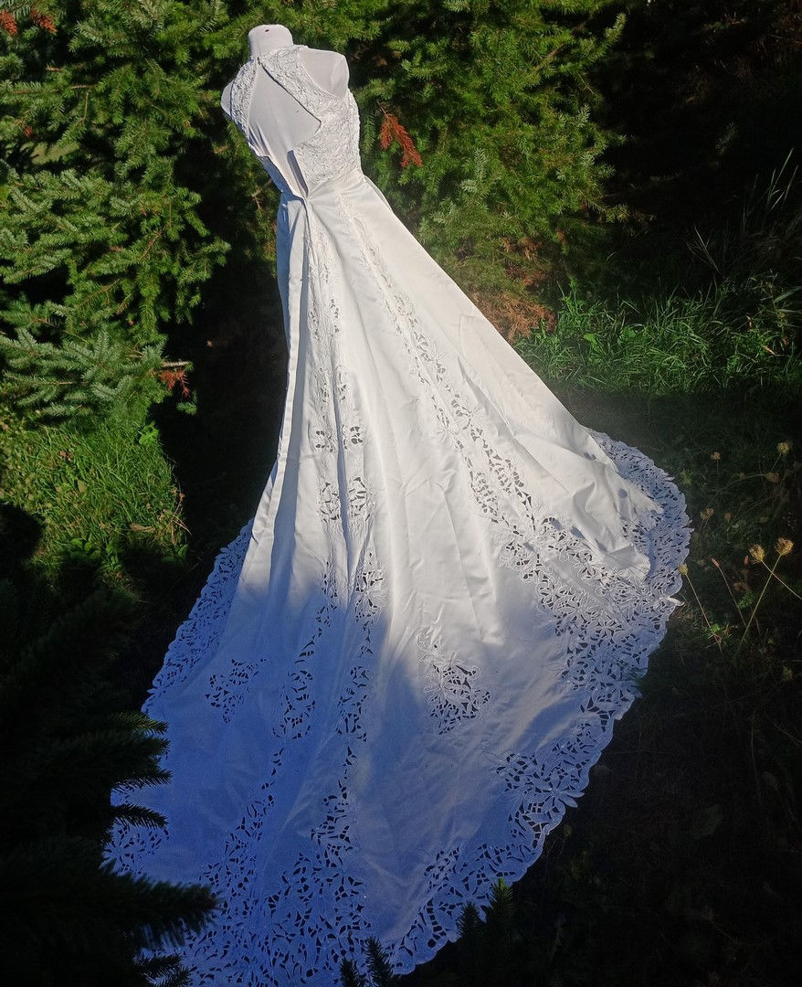 Miniature : robe de mariée mariage chic occasion comme neuve très bon état métarobe vinted original  dentelle 34 36