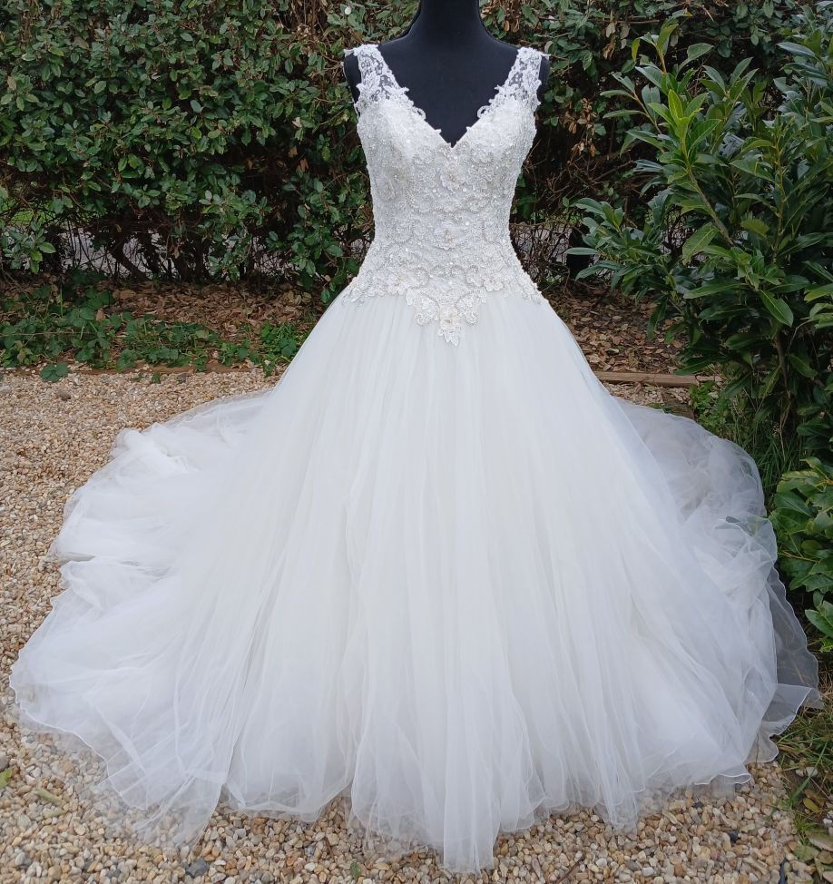 robe de mariée mariage comme neuve très bon état métarobe vinted original métamuse 36 aline trapèze princesse