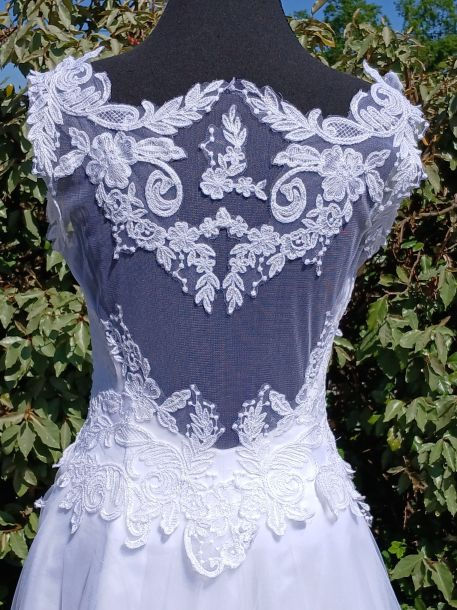Miniature : robe de mariée mariage chic occasion comme neuve très bon état métarobe vinted original bohème champètre aline