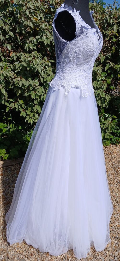 Miniature : robe de mariée mariage chic occasion comme neuve très bon état métarobe vinted original bohème champètre aline