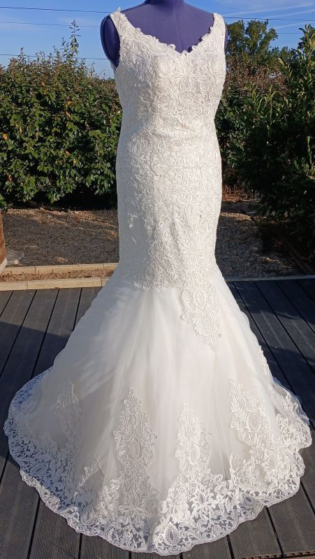 robe de mariée mariage comme neuve très bon état métarobe vinted original métamuse abyec 42 44 sirène trompette neuve