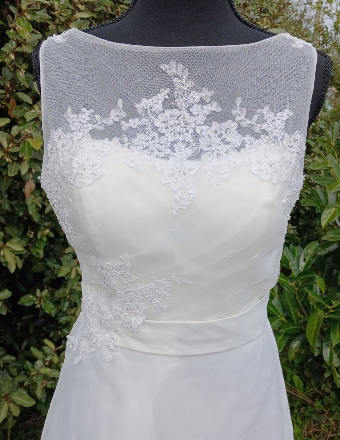Miniature : robe de mariée mariage chic occasion comme neuve très bon état métarobe vinted original  bohème tulle champêtre  aline 36 S