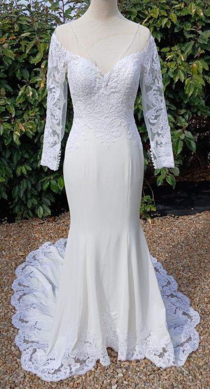 robe de mariée mariage comme neuve très bon état métarobe vinted original métamuse victoria kay Xs 34 sirène trompette
