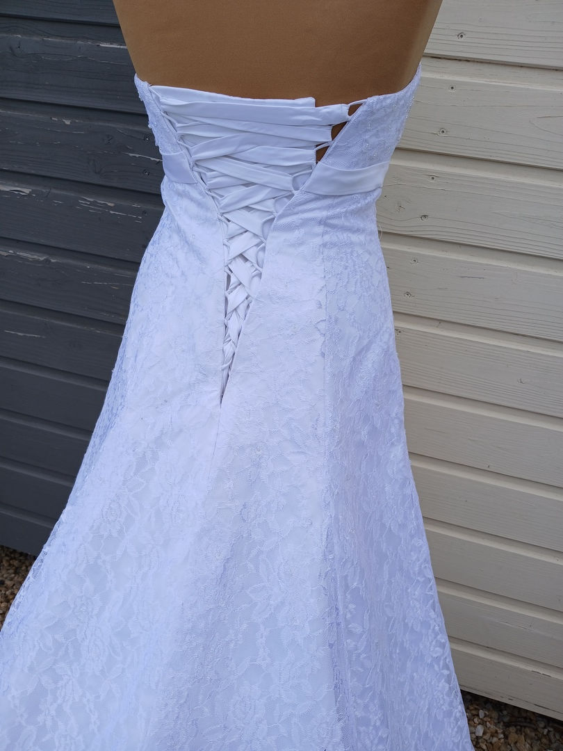 Miniature : robe de mariée mariage chic occasion comme neuve très bon état métarobe vinted original  empire maternité 38 40 42
