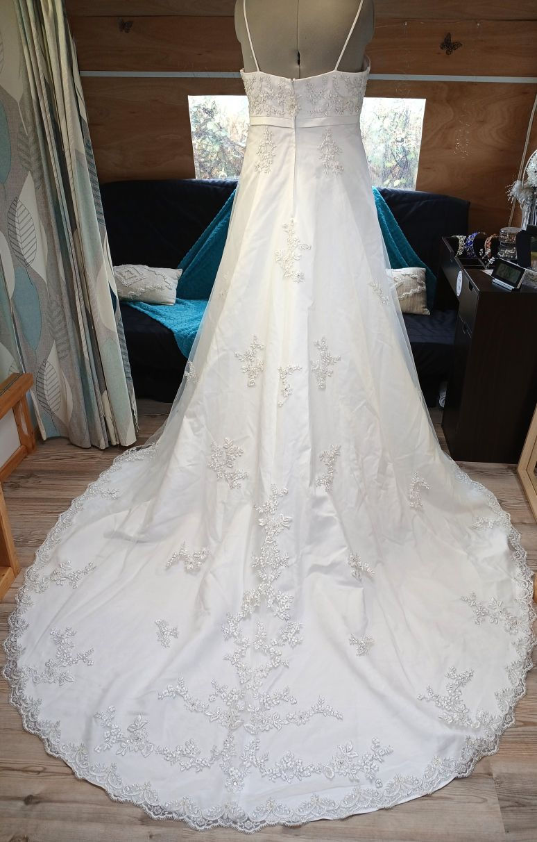 robe de mariée mariage chic occasion comme neuve très bon état métarobe vinted original grande taille tati 50 52 curvy