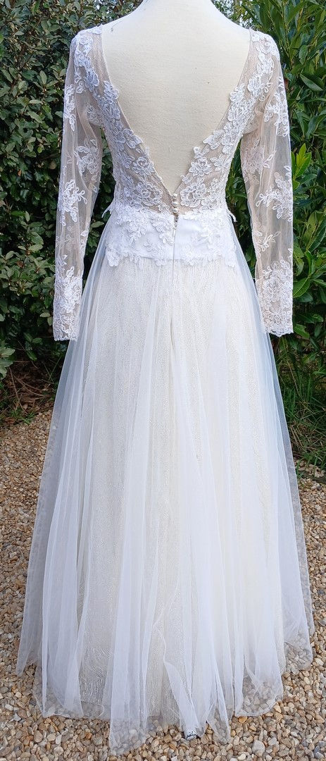 robe de mariée mariage chic occasion comme neuve très bon état métarobe vinted original original unique 32 34