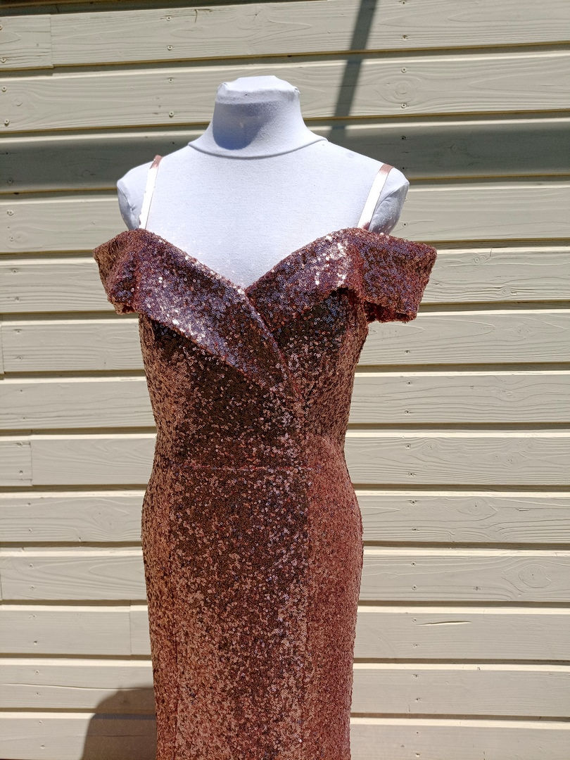 Miniature : robe anniversaire mariage chic occasion comme neuve très bon état métarobe vinted original  vintage  années 80 paillettes
