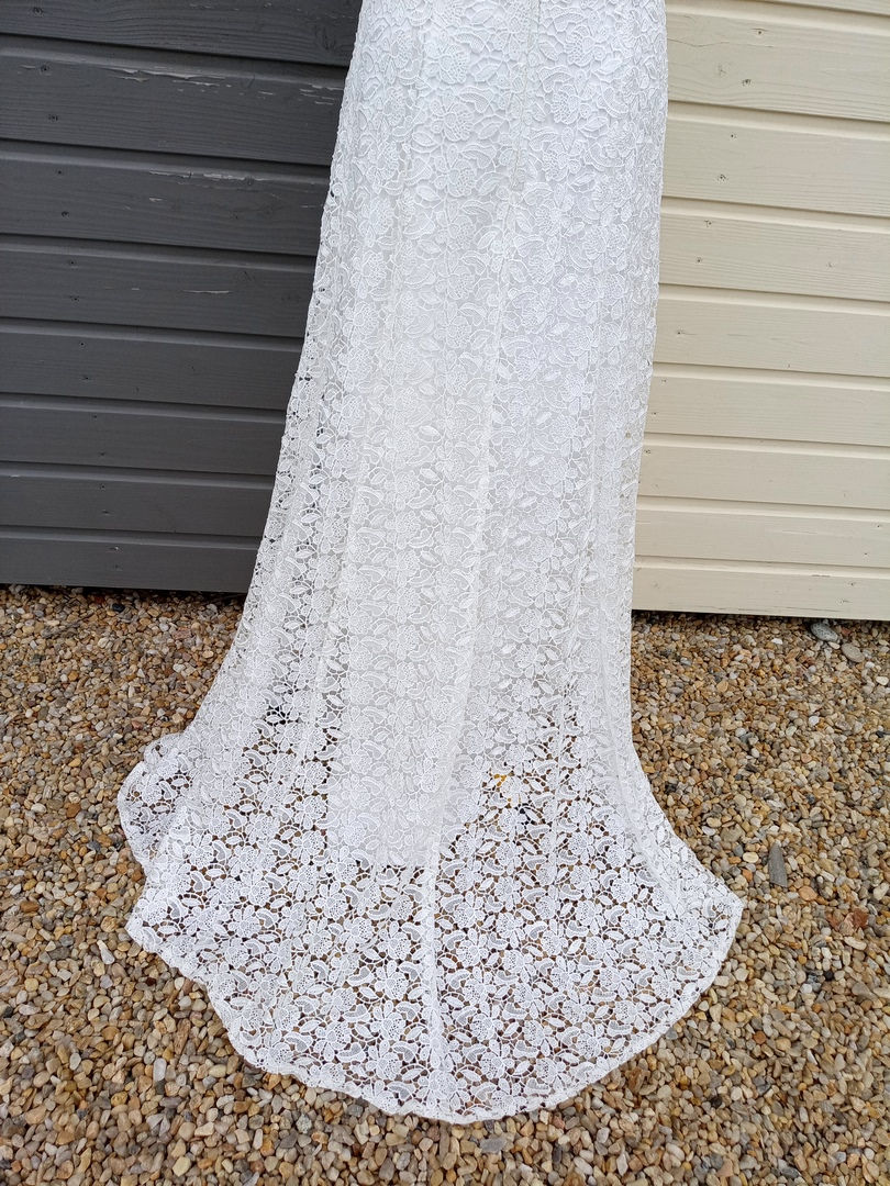 Miniature : robe de mariée mariage chic occasion comme neuve très bon état métarobe vinted original tati bohème cfhampètre vintage rétro