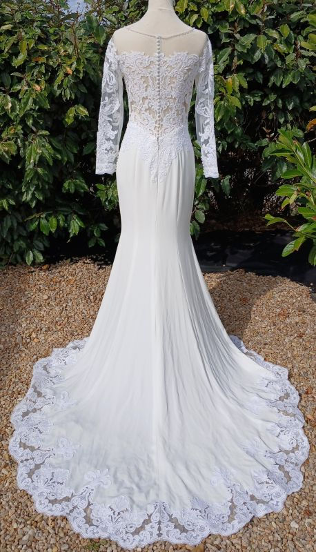 robe de mariée mariage comme neuve très bon état métarobe vinted original métamuse victoria kay Xs 34 sirène trompette