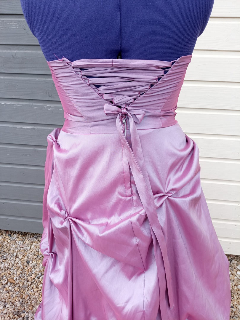 Miniature : robe anniversaire mariage chic occasion comme neuve très bon état métarobe vinted original  vintage 42 44 laçage