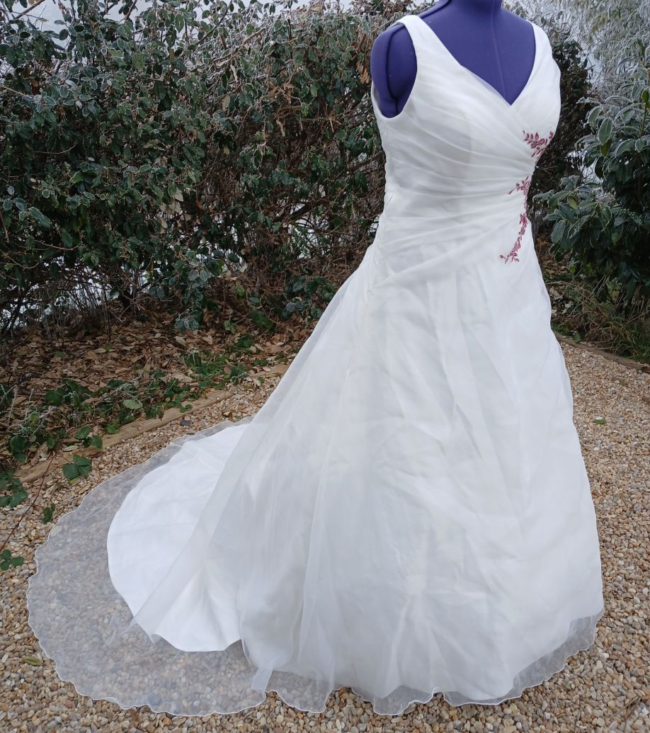Miniature : robe de mariée mariage occasion comme neuve très bon état métarobe vinted original orea sposa new york 48 46 grande taille