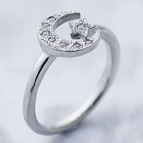 ≪Crescent Luna≫LUNA ESTRELLA RING SMALL SILVER