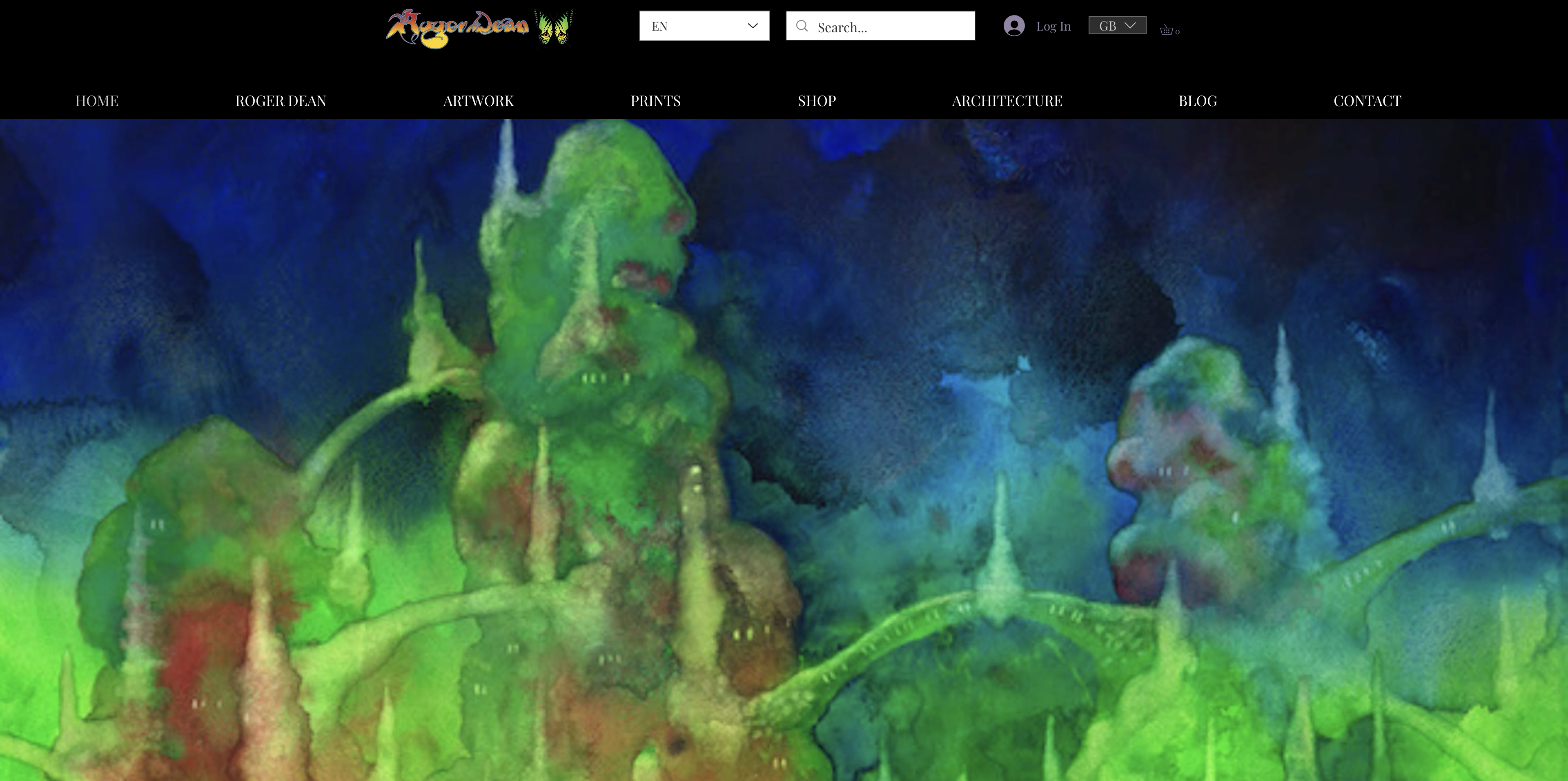 Roger Dean - Ecommerce Site