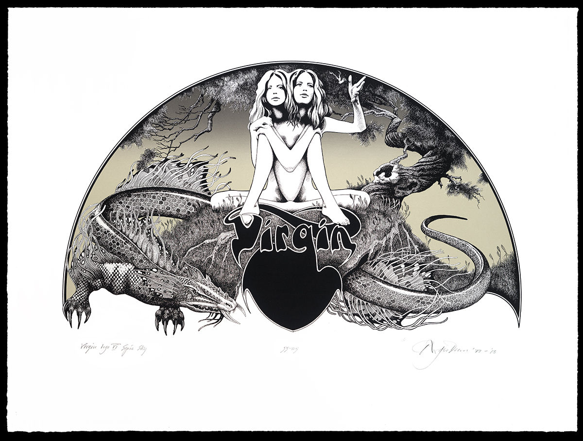 LOGO VERGINE SEPPIA 40ESIMO