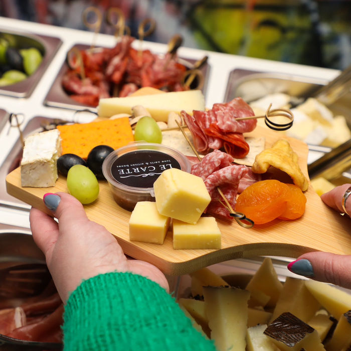 Artisan grazing cart and food board